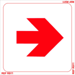 Fire Arrow Signs 150X150