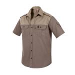 Mens Kalahari Shirt S S Bark & Putty - 3XL