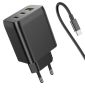 65W Travel Adapter Charger Trio 3 Port With Usb-c To Usb-c Cable