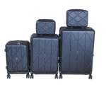 Smte Hardshell Luggage Set With Spinner Wheels And Tsa Lock Black 5-PIECE With Keychain