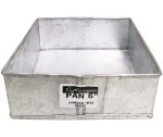 Galvanized Baking Pan 6& Square 5CM Height