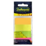 Sellonote Assorted Neon Colours 20MM X 50MM 4 X 40 Sheets