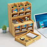 Diy Wooden Desktop Pen Holder And Drawer