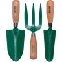 Cs Trowel Set 3 Pce Wooden Handled