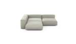 Three Module Corner Sofa - Linen - Stone - 241CM X 241CM
