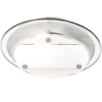 Mirror And Frosted Glass With Polished Chrome Clips CF1362 Chrome