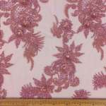 Beaded Lace E135-3 Pinkish