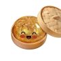 Giant Dumpling Stress Ball Big Squishy Steamed Bun Glitter Fidget Toy With Steamer Helps With Stress Relief Soft Squeeze Ball For Kids And Adults