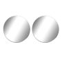 2 Pack 19'' Acrylic Self Adhesive Round Wall Mirror