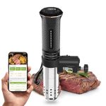 Kitchenboss Wifi Sous Vide Machine: Ultra-quiet Sous Vide Cooker Immersion Circulator App Control IPX7 Waterproof Stainless Stee