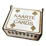 Wooden Box With Playing Cards