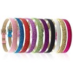 100PCS Mix Colors 8MM Slide Wristbands bracelets For 8MM Slide Letters Jewelry Making Charms-diy Supplies