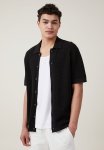 Cotton On Pablo Short Sleeve Shirt - Washed Black