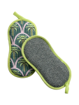 Palm Print Oval Scouring Sponges - All Sizes Green