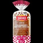 Sasko Bread Low Gi Cranberry Brown 800G