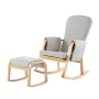 Linx Duo Rocking Chair With Ottoman - Grey