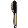 Temperature Adjustable Hair Straightening Brush - Black
