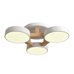 Skyline 3 Light Wood & Metal LED Ceiling Light