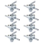8 Pcs 6MM Motorcycle Scooter Fuel Tap Gas Petrol Valve Fuel Tank Switch