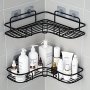 1PC Boho Metal Corner Shelf - Wall Hanging No-drill Triangle Storage Rack For Bathroom Kitchen Bedroom - Versatile Organizer Display For Various Room Types