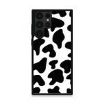 Custom Printed Tpu Cases - Samsung Galaxy S22 Ultra 5G & 39 Black Cow Print& 39 By