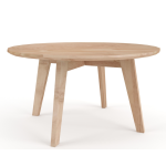Round Cooper Coffee Table - Pine In Chestnut Finish