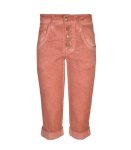 2-TEXTURED Overdyed Long Shorts - Guava XL