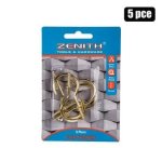 Zenith Cup-hooks Brass-pl 50MM 5PCE