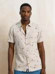 Linen Blend Shirt - XL Cement