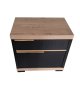 Savona Bedside Table - Brookhill & Ebony