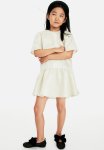 Jacquard-weave Dress - Gold Coloured