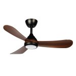 Aero Shine LED Ceiling Fan In Black White - White