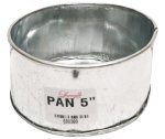 Galvanized Baking Pan 5& Round H: 10CM