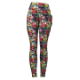 High Waist Full Length - Hibiscus Brights - Ladies XL - 38
