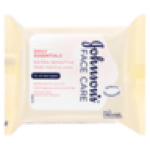 Johnsons Johnson's Daily Essentials Extra Sensitive Facial Cleansing Wipes 25 Pack