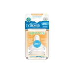 Dr Browns Options+ Wide Neck Teat 3 Month+ Level 2 2 Pack