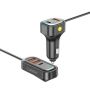 30W Car Charger 5-IN-1 3 USB + 2 Usb-c 1.5M CABLE-ES-CC37