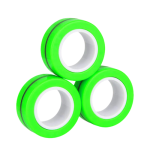 Magnetic Fidget Rings Pack Of 3 - Green
