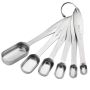 6PCS Stainless Steel Kitchen Measuring Spoons Set