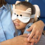 Round Plush Travel Pillow & Eye Mask