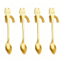 Coffee Spoon Hangs On Cup Edge 4 Pack Set
