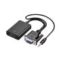 Vga To HDMI Converter - Adapter With Aux And USB Power Cable - Gc