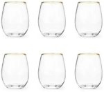 Pack Of 6 Gin Tumbler Glasses 550ML 6PC Gin Glass Set