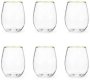 Pack Of 6 Gin Tumbler Glasses 550ML 6PC Gin Glass Set