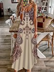 Paisley Print Spaghetti Strap Dress Casual Sleeveless Cami Dress Women's Clothing
