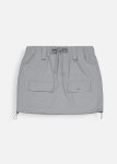 Woven Cotton Utility Skirt