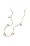 Disc Drop Necklace - Silver