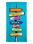 Graphic Print Beach Towel - 86X170CM Assorted