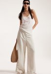 Linen-blend Trousers - Natural White