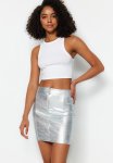 Fitted MINI Skirt - Silver